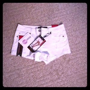 Brand new white shorts